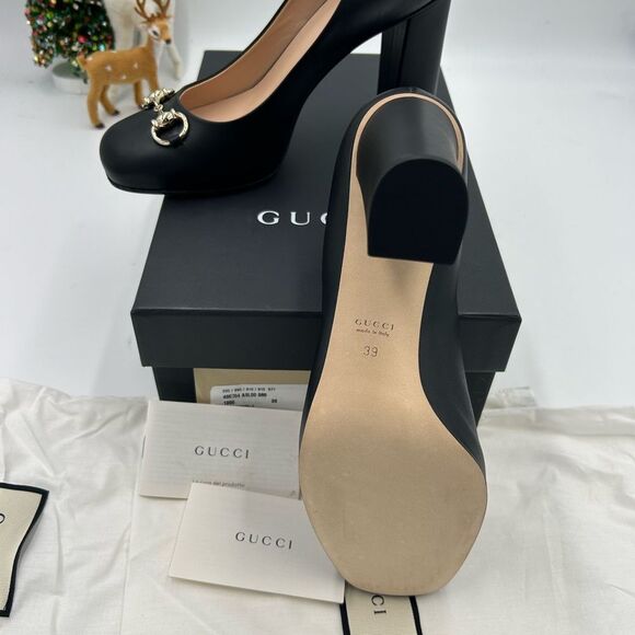 Women’s Gucci horse bit leather pumps size 39 made in Italy - Picture 8 of 10